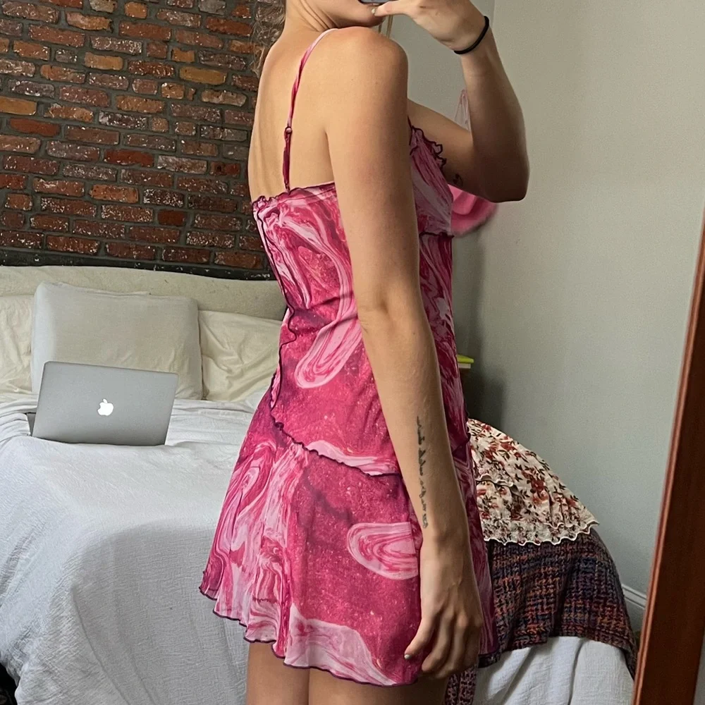 urban outfitters mesh moxie dress - Picture 5 of 5